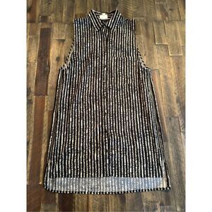 Urban outfitters nom de plum yaya button front mini dress size xs